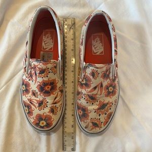 VANS Floral Slip On Skate Shoe Sneaker